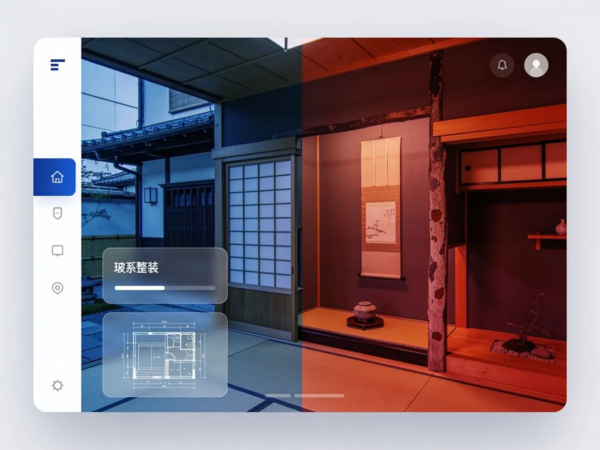 Minimalist Japanese interior with wabi-sabi elements